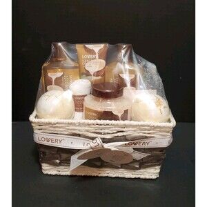 Lovery Vanilla Coconut Gift Basket Luxurious Spa Bath Body Paraben Cruelty-Free